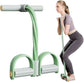 Multi-Function 6-Tube Resistance Band with Foot Pedal – 2M Stretchable Home Workout Equipment for Full Body Exercise – Adjustable Tension for Arms, Legs, Waist & Abs – Compact Design (Green)