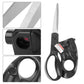 Professional Laser Guided Sewing Scissors for Home Craft Wrapping Gift Fabric Sewing Cut Straight Fast for Fabric Paper Crafts | Upgraded Ergonomic Handle (Black)
