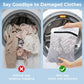 6-Pack Fine Mesh Laundry Bags with Reinforced Zipper, Delicate Garment Washer for Lingerie, Sweaters, Shirts & Pants (White)