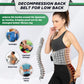 Inflatable Heating Massage Waist Belt with 3-Level Heat & Vibration – Cordless Back Support for Men and Women (Gray)