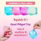 3-Pack Squishy Stress Cube Fidget Toys, Slow Rising Gel Sensory Squeeze Blocks for Anxiety Relief, Quiet Desk Toy for Kids and Adults (Pink Purple Blue)