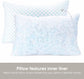King Size Cooling Pillow with Shredded Memory Foam & Gel Infusion – Adjustable Loft, Breathable Dual-Sided Cover, 20" x 36" (Blue) | Other Sizes Available in Store