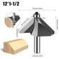 12mm*3/8 45-Degree Chamfer Router Bit for Woodworking Edge Shaping for Furniture and Cabinet Projects(Gray)