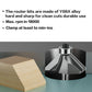 12mm*5/8 45-Degree Chamfer Router Bit for Woodworking Edge Shaping for Furniture and Cabinet Projects(Gray)