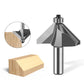 12mm*1 45-Degree Chamfer Router Bit for Woodworking Edge Shaping for Furniture and Cabinet Projects(Gray)