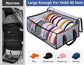 Large Capacity Foldable Hat Organizer Storage Box with Clear See-Through Window for Baseball Caps, Clothes, Toys, and Books, Underbed and Closet Container (Grey)