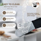 Premium Silicone Oven Mitts – Heat Resistant Up to 500°F, Non-Slip Grip, Easy to Clean, Food Grade & BPA-Free, Ideal for Grilling, Baking, Cooking, Microwave Use (Grey)