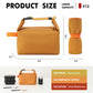 Foldable Lunch Bag – Reusable Insulated Cooler Tote with Waterproof Zipper, Leak-Proof Design, Lightweight & Compact, Ideal for Work, School, Picnic, Travel (Yellow)