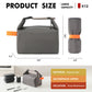 Foldable Lunch Bag – Reusable Insulated Cooler Tote with Waterproof Zipper, Leak-Proof Design, Lightweight & Compact, Ideal for Work, School, Picnic, Travel (Grey)