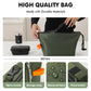 Foldable Lunch Bag – Reusable Insulated Cooler Tote with Waterproof Zipper, Leak-Proof Design, Lightweight & Compact, Ideal for Work, School, Picnic, Travel (Military green)