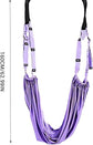 Door-Hanging Yoga Hammock for Backbend & Stretching – Adjustable Aerial Yoga Strap with Dual Anchors, Full-Body Flexibility Trainer for Home Use (Blue)