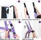 Door-Hanging Yoga Hammock for Backbend & Stretching – Adjustable Aerial Yoga Strap with Dual Anchors, Full-Body Flexibility Trainer for Home Use (Purple)