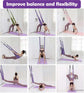 Door-Hanging Yoga Hammock for Backbend & Stretching – Adjustable Aerial Yoga Strap with Dual Anchors, Full-Body Flexibility Trainer for Home Use (Purple)