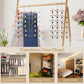 6-Tier Metal Clothing Organizer Hanger with 12 Adjustable Clips, 360° Swivel Hook, Foldable Design, and Rubber-Tipped Grips for Pants, Skirts, Bras, Sweaters, and Scarves—Space-Efficient Closet Solution (1pack)