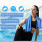 Instant Cooling Towel – Quick-Dry Sport Towel with EVA Storage Case & Carabiner Clip, Ideal for Gym, Outdoor, Travel Swimming(Purple)