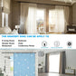 40 PCS Heavy Duty Metal Curtain Rings with Eyelets, Smooth Gliding Drapery Rings for Roman Rods, Rustproof Curtain Hooks for Home Office Hotel (1)