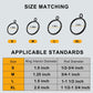 40 PCS Heavy Duty Metal Curtain Rings with Eyelets, Smooth Gliding Drapery Rings for Roman Rods, Rustproof Curtain Hooks for Home Office Hotel (1)