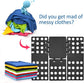 Adjustable Clothes Folding Board for T-Shirts, Pants & Towels, Durable PP Plastic Laundry Organizer with Reinforced Buckles (Black)