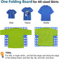 Adjustable Clothes Folding Board for T-Shirts, Pants & Towels, Durable PP Plastic Laundry Organizer with Reinforced Buckles (Blue)