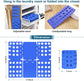 Adjustable Clothes Folding Board for T-Shirts, Pants & Towels, Durable PP Plastic Laundry Organizer with Reinforced Buckles (Blue)