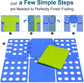Adjustable Clothes Folding Board for T-Shirts, Pants & Towels, Durable PP Plastic Laundry Organizer with Reinforced Buckles (Blue)