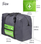 4-Pack Foldable Travel Duffel Bag Set – Compact Carry-On Luggage in Pink, Blue, Green & Orange | Perfect for Family Trips, Gifts & Organized Travel