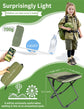 Khaki Portable Folding Chair – Compact Outdoor Stool for Camping, Fishing & Hiking | Lightweight Collapsible Seat with Carry Bag | Durable Steel Frame | Other Colours Available In-Store