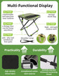 Khaki Portable Folding Chair – Compact Outdoor Stool for Camping, Fishing & Hiking | Lightweight Collapsible Seat with Carry Bag | Durable Steel Frame | Other Colours Available In-Store