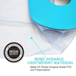 Full Arm Waterproof Shower Sleeve for Adults – Long Cast Protector for Hand, Wrist, Elbow & Forearm During Bathing or Water Activities (Blue)