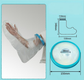 Full Arm Waterproof Shower Sleeve for Kids – Reusable Cast Protector for Hand, Wrist, Elbow & Forearm During Bathing or Water Activities (Blue)
