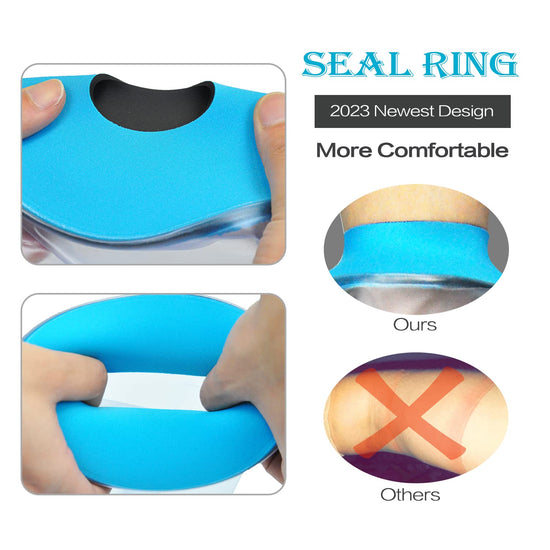 Lower Arm Waterproof Shower Sleeve for Kids – Reusable Cast Protector for Wrist, Forearm & Hand During Bathing or Water Activities (Blue)