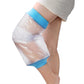 Knee Waterproof Shower Sleeve for Adults – Reusable Cast Protector for Post-Surgery, Fracture & Wound Care During Bathing (Blue)
