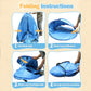 Pop Up Beach Tent: 3-4 Person UPF 50+ Sun Shelter with Carry Bag – Quick-Setup Shade for Beach/Camping(XL)