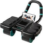 Automatic Rebound Ab Roller with Six-Point Elbow Support & Phone Holder for Home Gym Core Workout (Black)