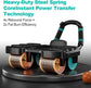 Automatic Rebound Ab Roller with Six-Point Elbow Support & Phone Holder for Home Gym Core Workout (Blue)