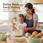Foldable Silicone Bread Proofing Basket Set - Complete Sourdough Baking Kit with Dough Whisk, Lame, Scraper & Tools for Home Bakers (Green)
