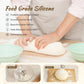 Foldable Silicone Bread Proofing Basket Set - Complete Sourdough Baking Kit with Dough Whisk, Lame, Scraper & Tools for Home Bakers (Green)
