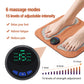 Smart Foot Massage Mat with 6 Modes & 15 Intensity Levels – Rechargeable Pulse Therapy Pad for Relaxation at Home, Office, or Travel (Orange)