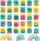 30-Pack Mini Rainbow Magic Spring Toys, Smiley Face Fidget Stress Relief Coils for Kids Party Favors, Classroom Prizes, Carnival Prizes, Birthday Goodie Bags (Multicolor)
