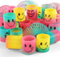 30-Pack Mini Rainbow Magic Spring Toys, Smiley Face Fidget Stress Relief Coils for Kids Party Favors, Classroom Prizes, Carnival Prizes, Birthday Goodie Bags (Multicolor)