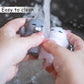 2 PCS Mini Cat Squishy Toy for Office & Classroom – Soft Silicone Stress Reliever to Calm Anxiety (Grey & White)