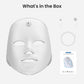 7-Color Facial Light Mask for Home Skincare – Rechargeable LED Beauty Device with 270 LEDs, One-Touch Control & Auto-Timer (White with Rose Gold Trim)   | Other Colors Available in Store