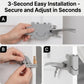 5-Pack Cute Crab-Shaped Silicone Door Lock Silencer, Adjustable Anti-Slam & Finger Guard for Bedroom & Nursery (Grey)