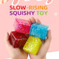 4 PCS Glitter Ice Cube Squishy Toy for Office & Classroom – Slow Rising Stress Reliever to Calm Anxiety (Multicolor)