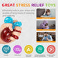 4 PCS Glitter Ice Cube Squishy Toy for Office & Classroom – Slow Rising Stress Reliever to Calm Anxiety (Multicolor)