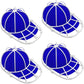 4-Pack Baseball Cap Washer Frame for Dishwasher & Washing Machine, Anti-Deformation Hat Protector Cage for Adult & Kids Caps (White)