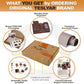 Wooden Desk Organizer for Men – Multi-Function Phone Stand, Watch & Glasses Holder, Key & Wallet Tray (Vintage Brown)
