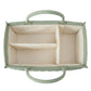 Large Baby Diaper Caddy Organizer – Stylish Storage Basket for Nursery, Changing Table & Travel – Portable Urn for Diapers, Wipes, Toys & Essentials (Green)