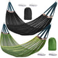 Outdoor Nylon Hammock with Tree Straps – Portable Mesh Hanging Bed for Camping, Beach, Garden, Lightweight & Durable Swing Chair (Green)