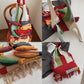 Boho Knit Tote Bag with 3D Fish Applique – Patchwork Shoulder Bag for Women, Beach, Travel & Daily Use – Soft Fringe Design (White)